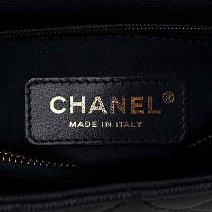 Chanel Caviar Quilted Small Coco Handle Flap Navy 6 of 10