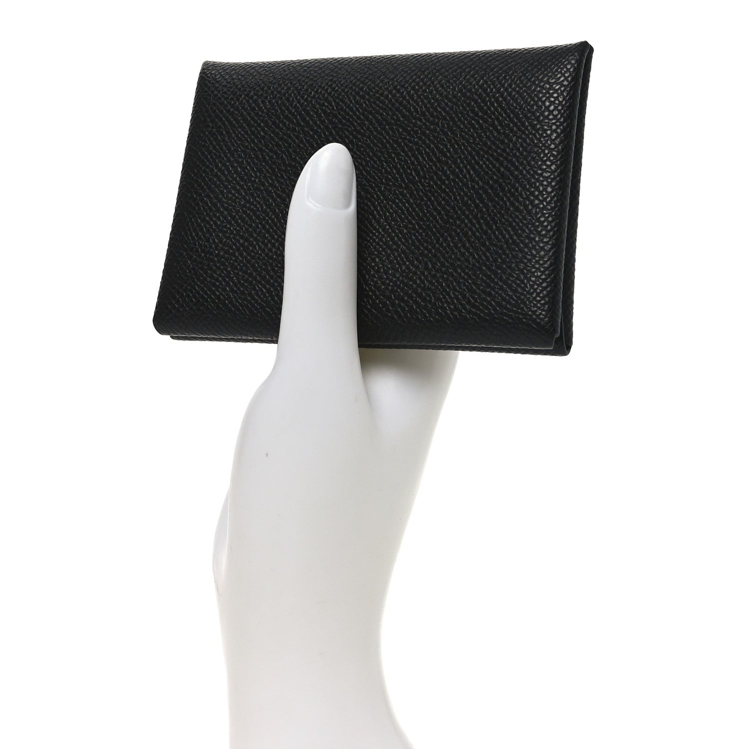 Hermes Epsom Calvi Duo Card Case Black 2 of 6