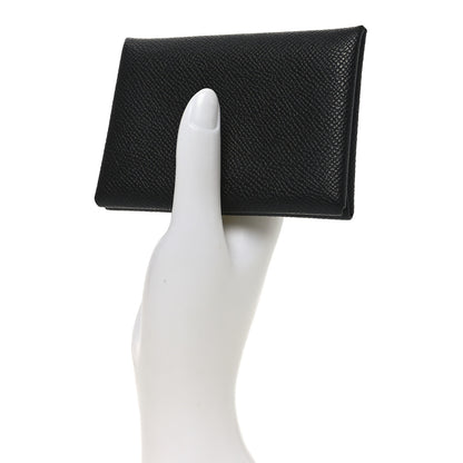 Hermes Epsom Calvi Duo Card Case Black 2 of 6
