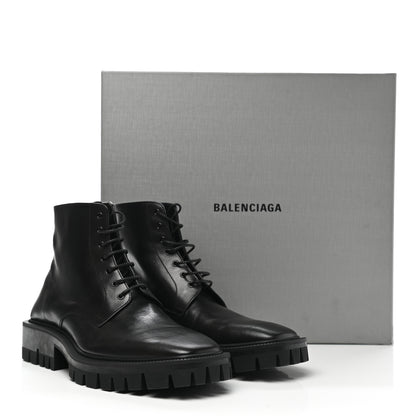 Balenciaga Calfskin Outdoor Rim Combat Boots 39 Black 13 of 13