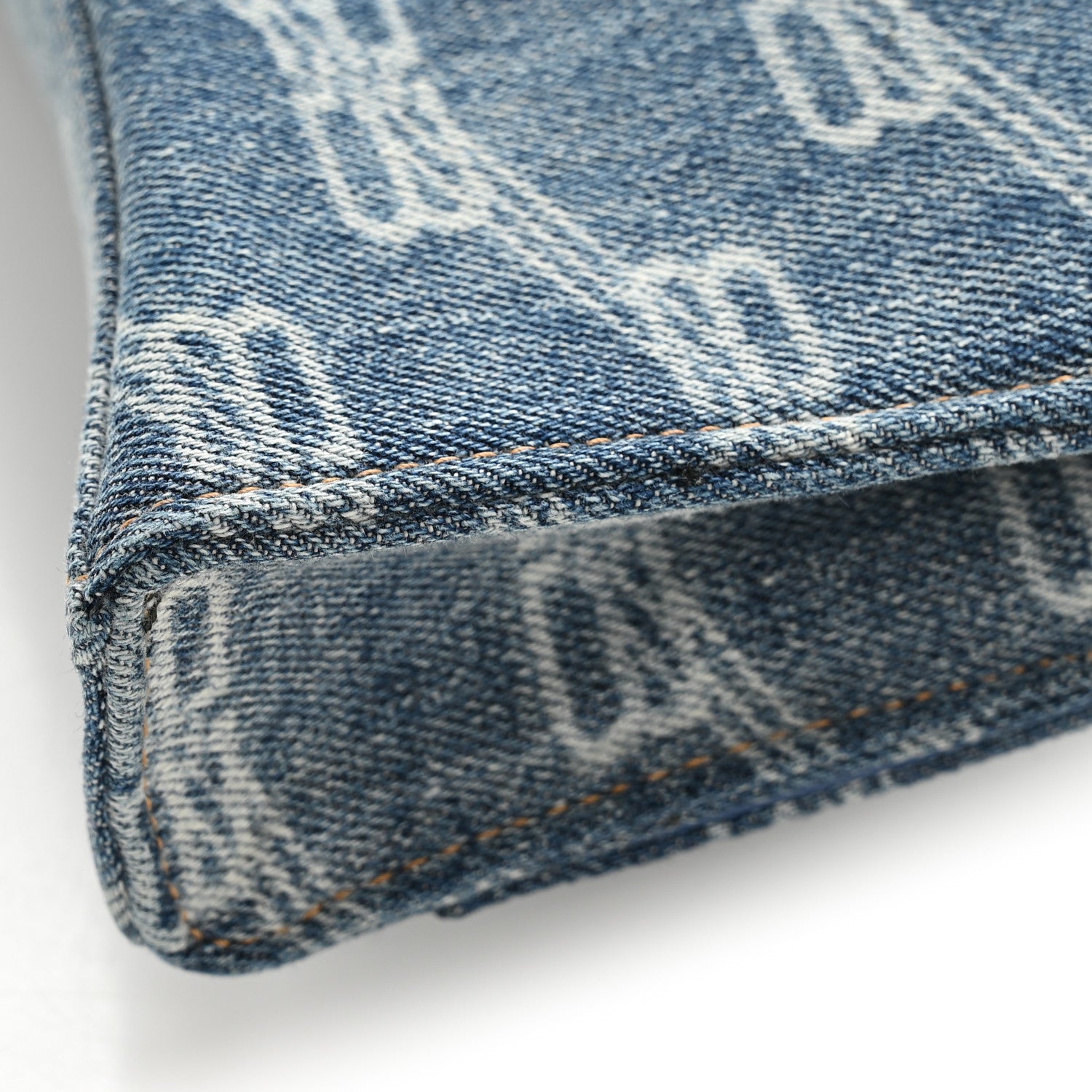Balenciaga Denim BB Monogram Hourglass Chain Bag Blue 13 of 13
