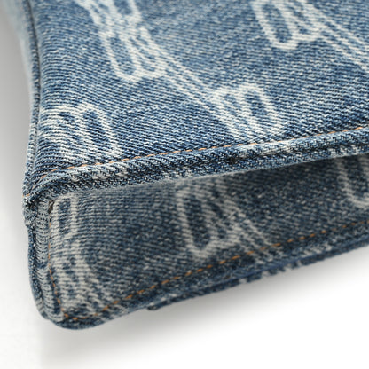 Balenciaga Denim BB Monogram Hourglass Chain Bag Blue 13 of 13