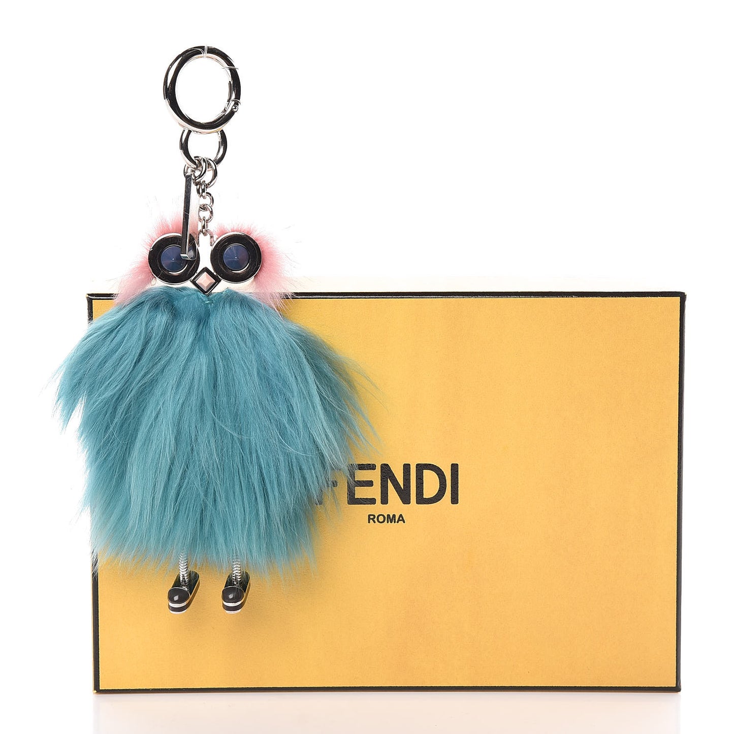 Mink Alpaca Fur Hypnoteyes Witches Bag Charm Acqua