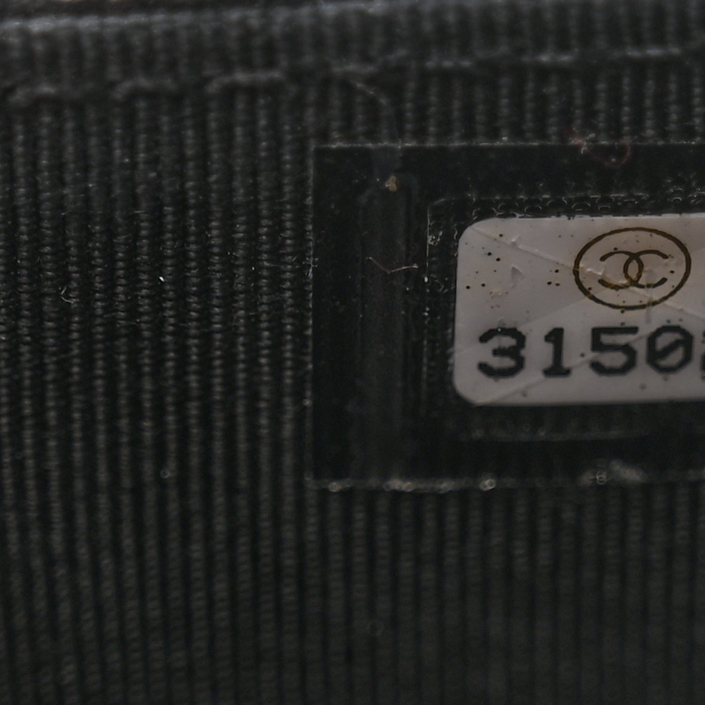 Caviar Quilted Flap Card Holder On Chain Black