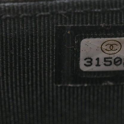 Chanel Caviar Quilted Flap Card Holder On Chain Black 7 of 10