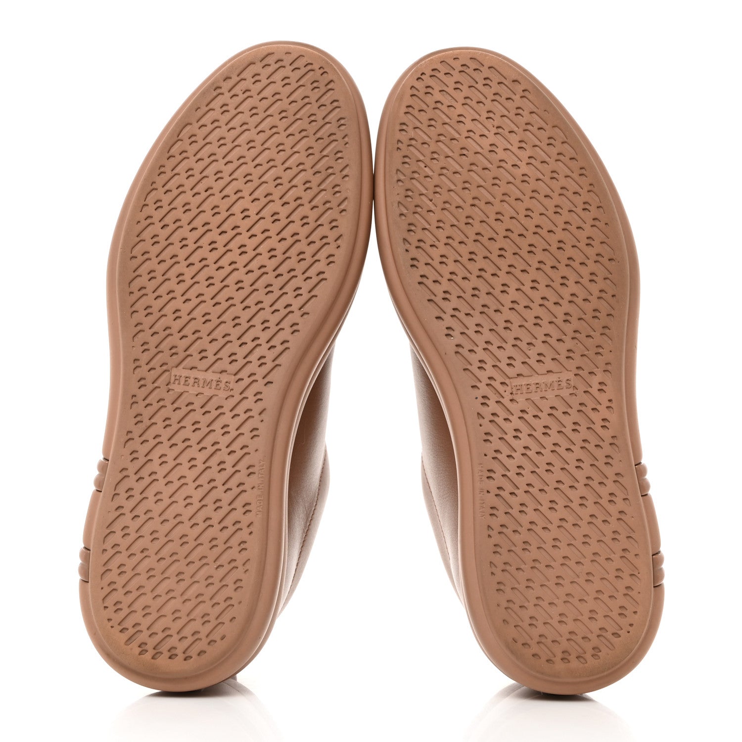 Hermes Calfskin Womens Happy Sneakers 37.5 Rose Perle 5 of 11