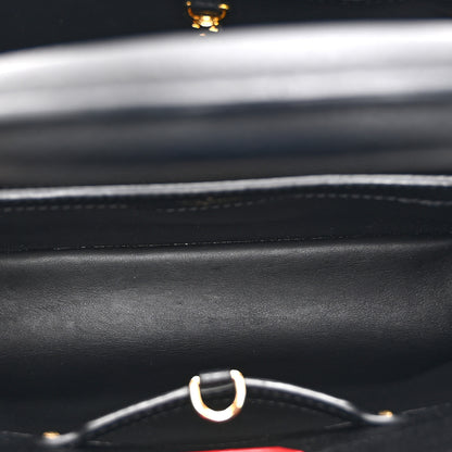 Louis Vuitton Taurillon Mechanical Flowers Smile Capucines PM Black 5 of 9