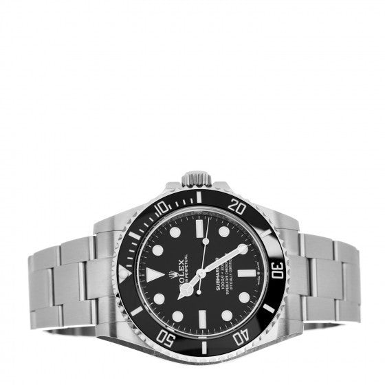 Rolex Stainless Steel 41mm Oyster Perpetual Submariner Watch Black 124060 2 of 5