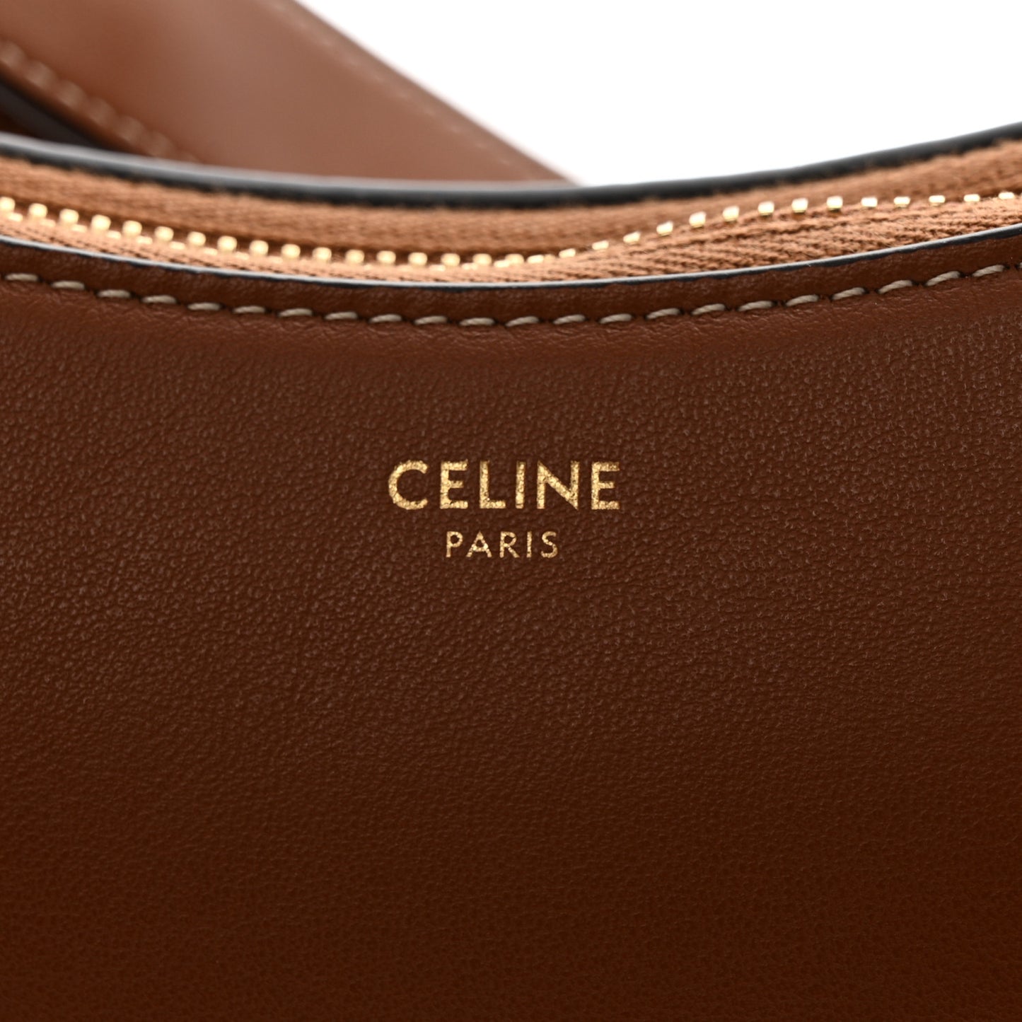 Smooth Calfskin Medium Strap Ava Shoulder Bag Tan