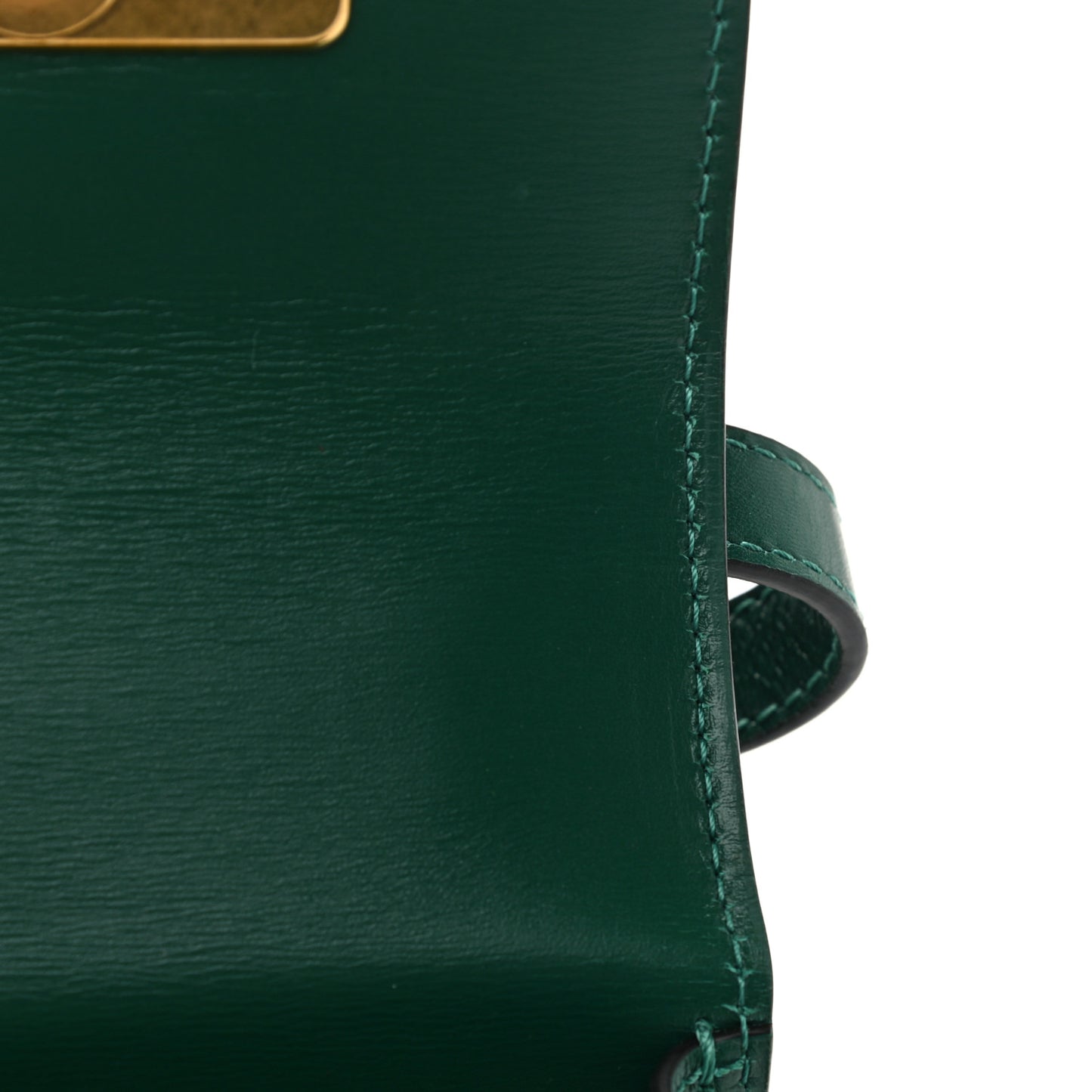 Smooth Calfskin Micro VSling Shoulder Bag Green