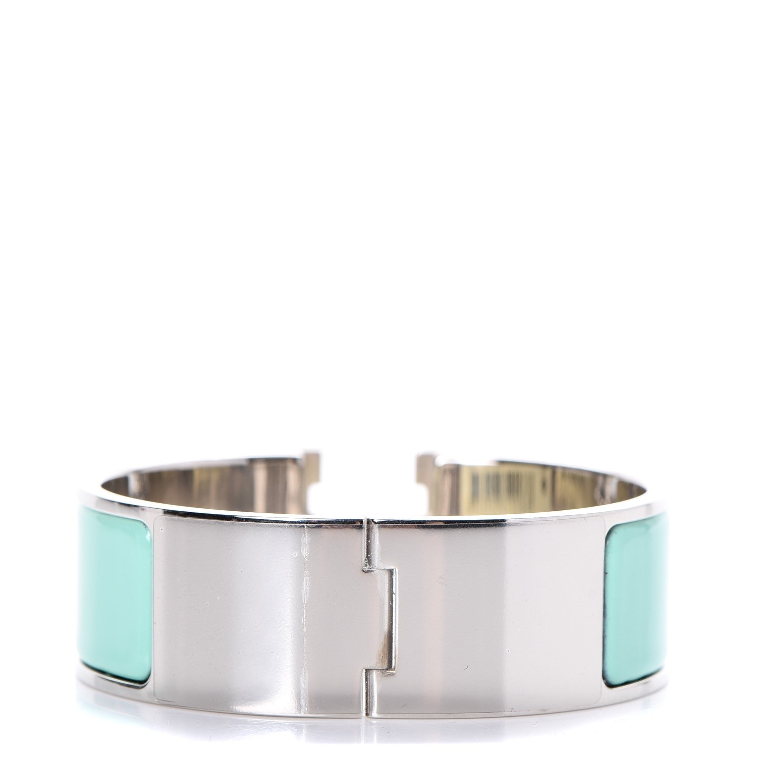 Hermes Enamel Wide Clic Clac H Bracelet PM Lagon 3 of 6
