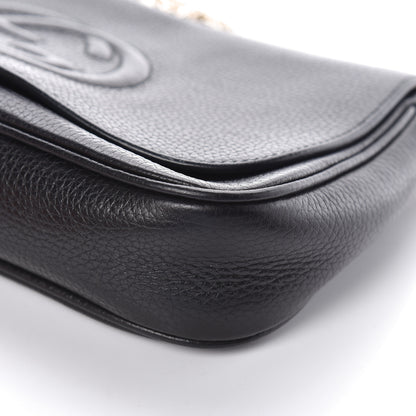 Gucci Pebbled Calfskin Medium Soho Flap Crossbody Black 8 of 8