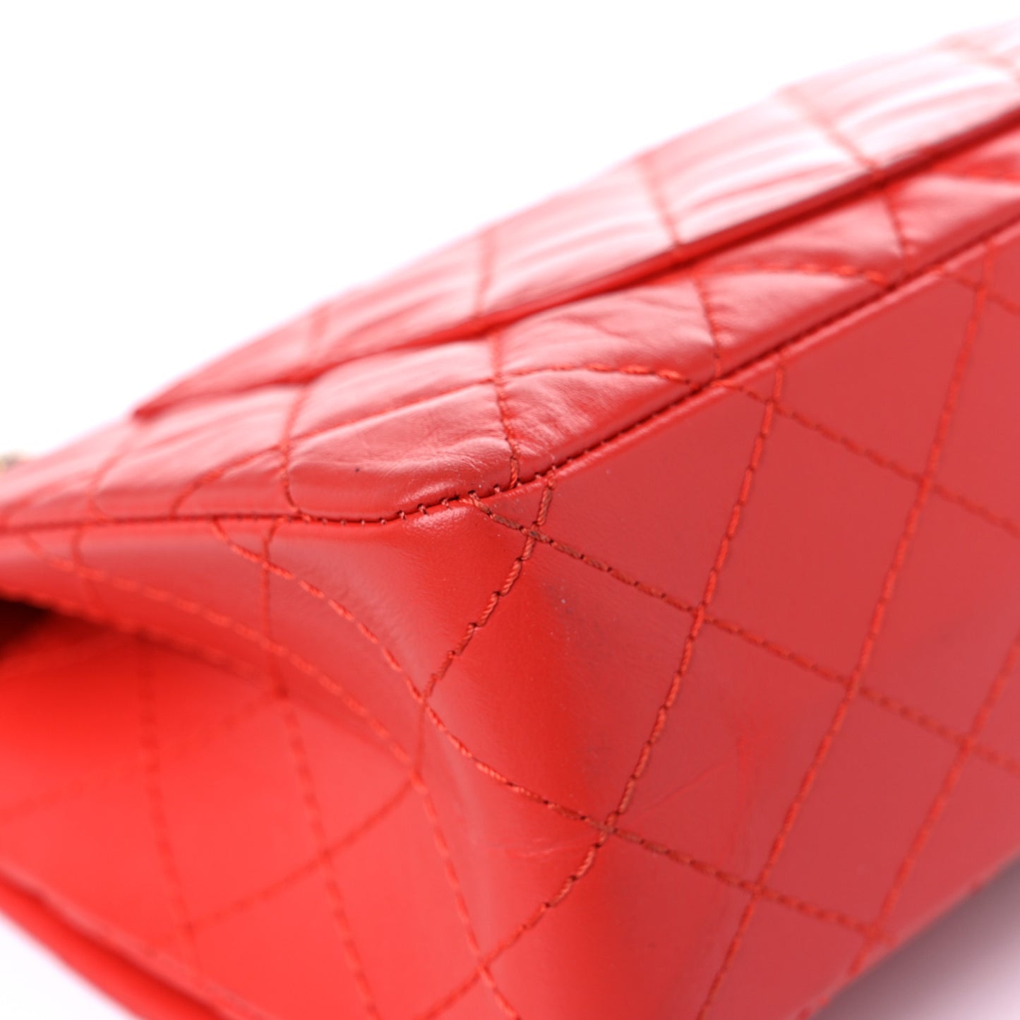 Aged Calfskin Quilted 2.55 Reissue 225 Flap Red