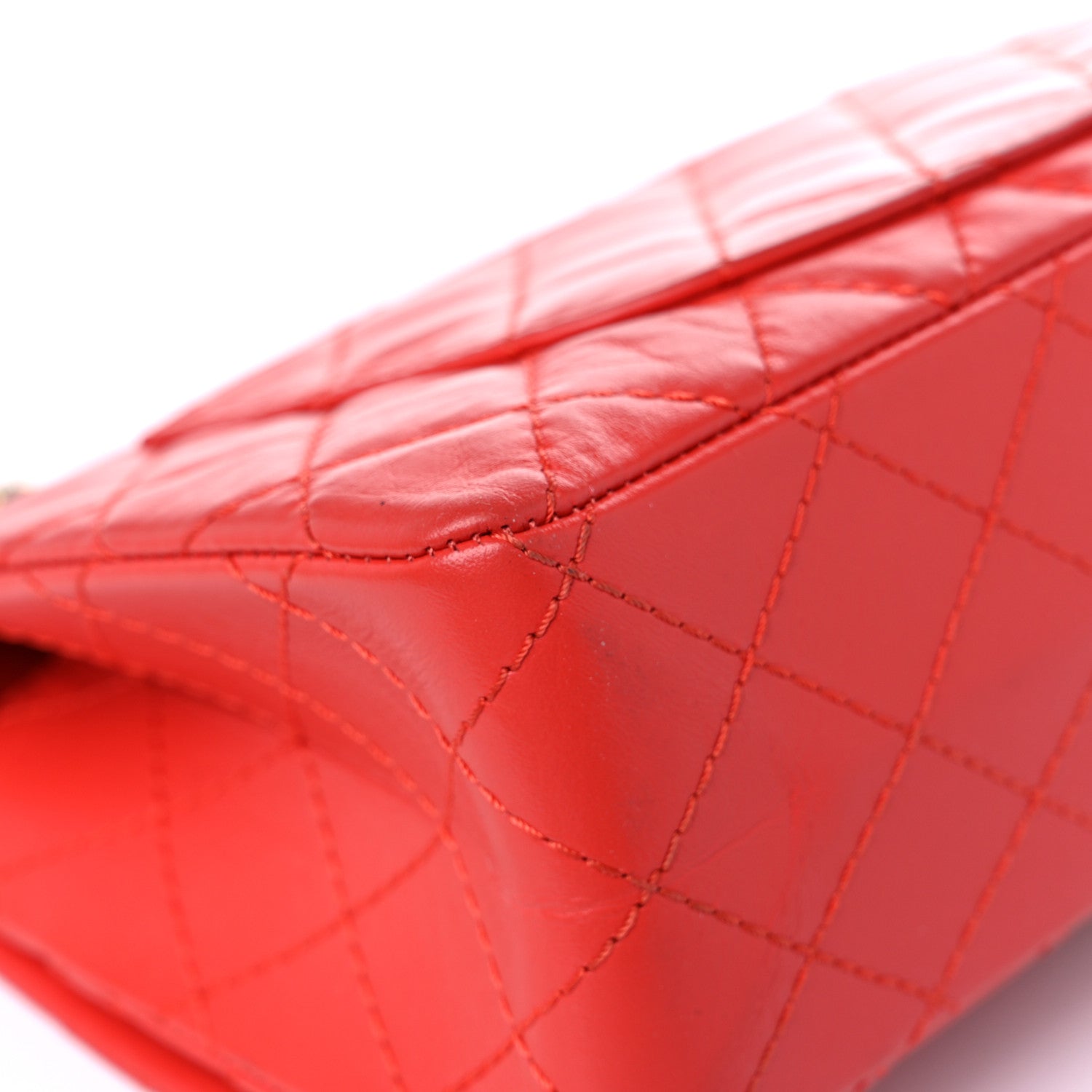 Chanel Aged Calfskin Quilted 2.55 Reissue 225 Flap Red 10 of 21