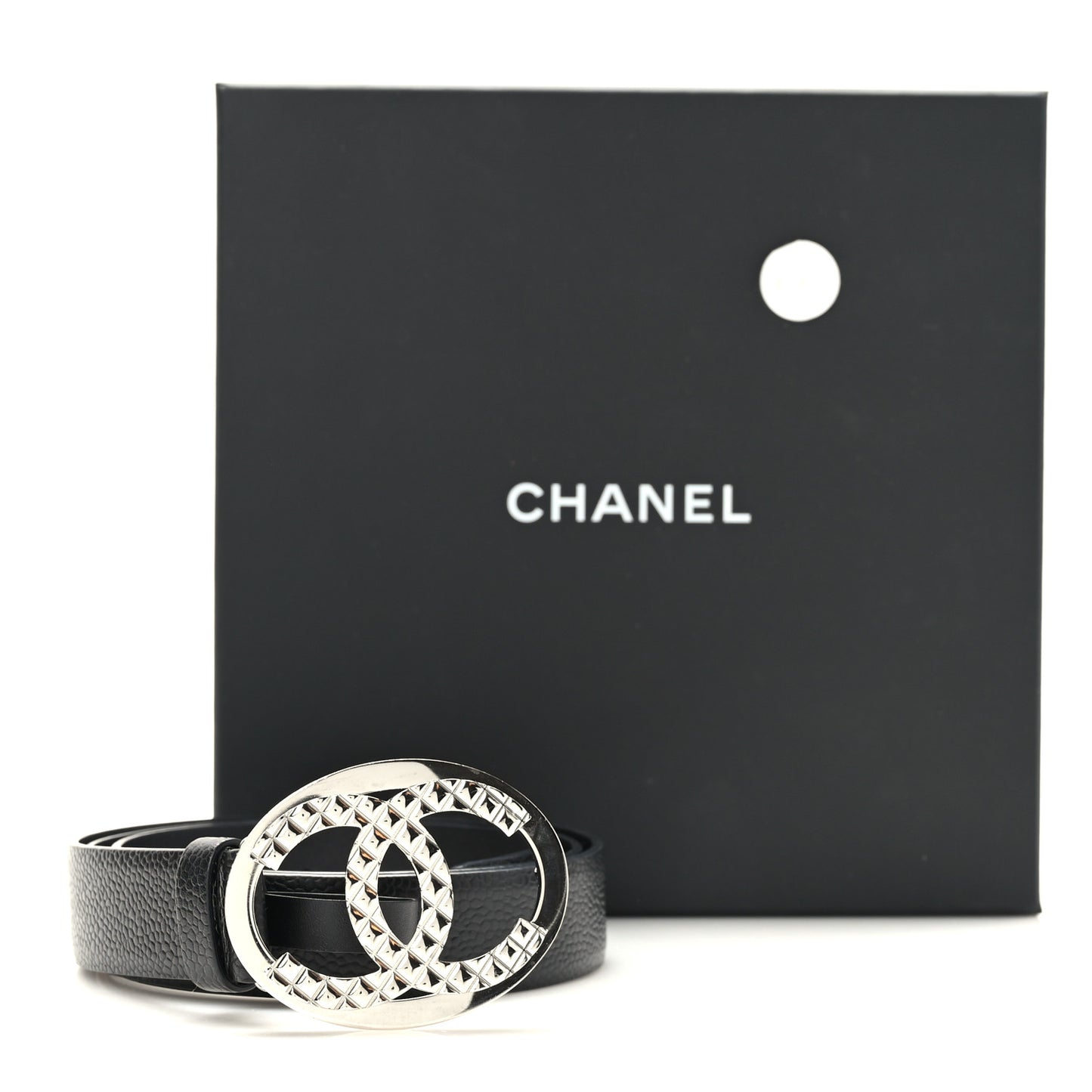 Caviar CC Logo Belt 85 34 Black