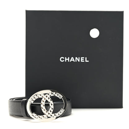 Chanel Caviar CC Logo Belt 85 34 Black 8 of 8