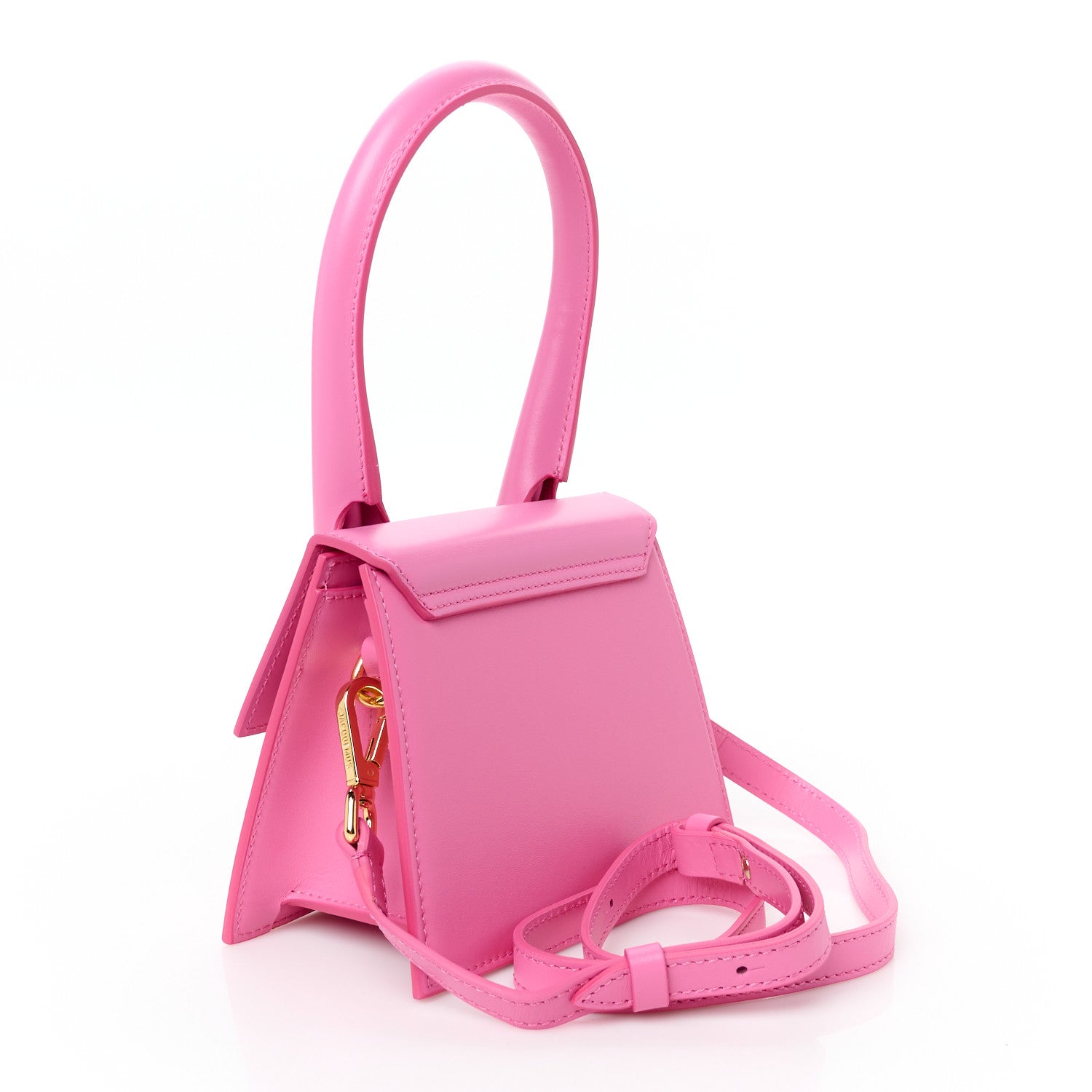 Jacquemus Smooth Calfskin Le Chiquito Moyen Neon Pink 2 of 8