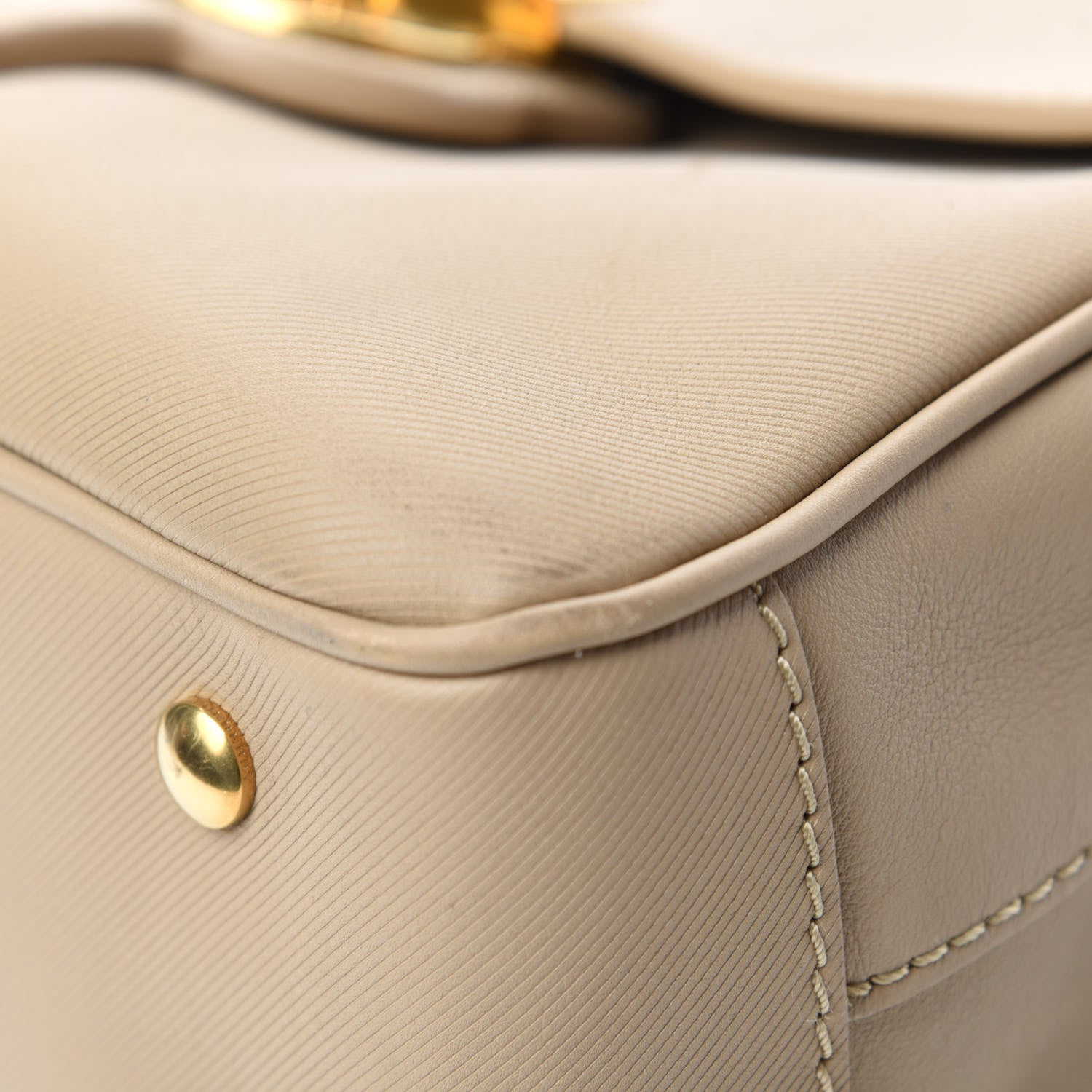 Burberry Trench Calfskin Medium DK88 Top Handle Bag Honey 8 of 12