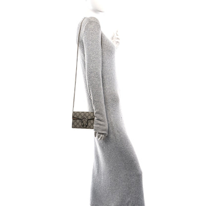 Gucci GG Supreme Monogram Super Mini Dionysus Shoulder Bag Taupe 2 of 9