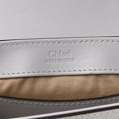 Chloe Crocodile Embossed Calfskin Mini C Double Carry Stormy Grey 6 of 9