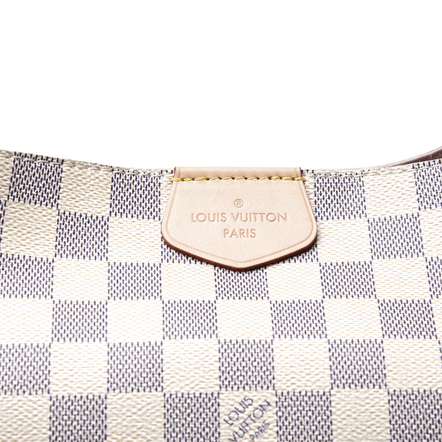 Louis Vuitton Damier Azur Graceful MM Rose Ballerine 10 of 11