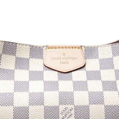 Louis Vuitton Damier Azur Graceful MM Rose Ballerine 10 of 11