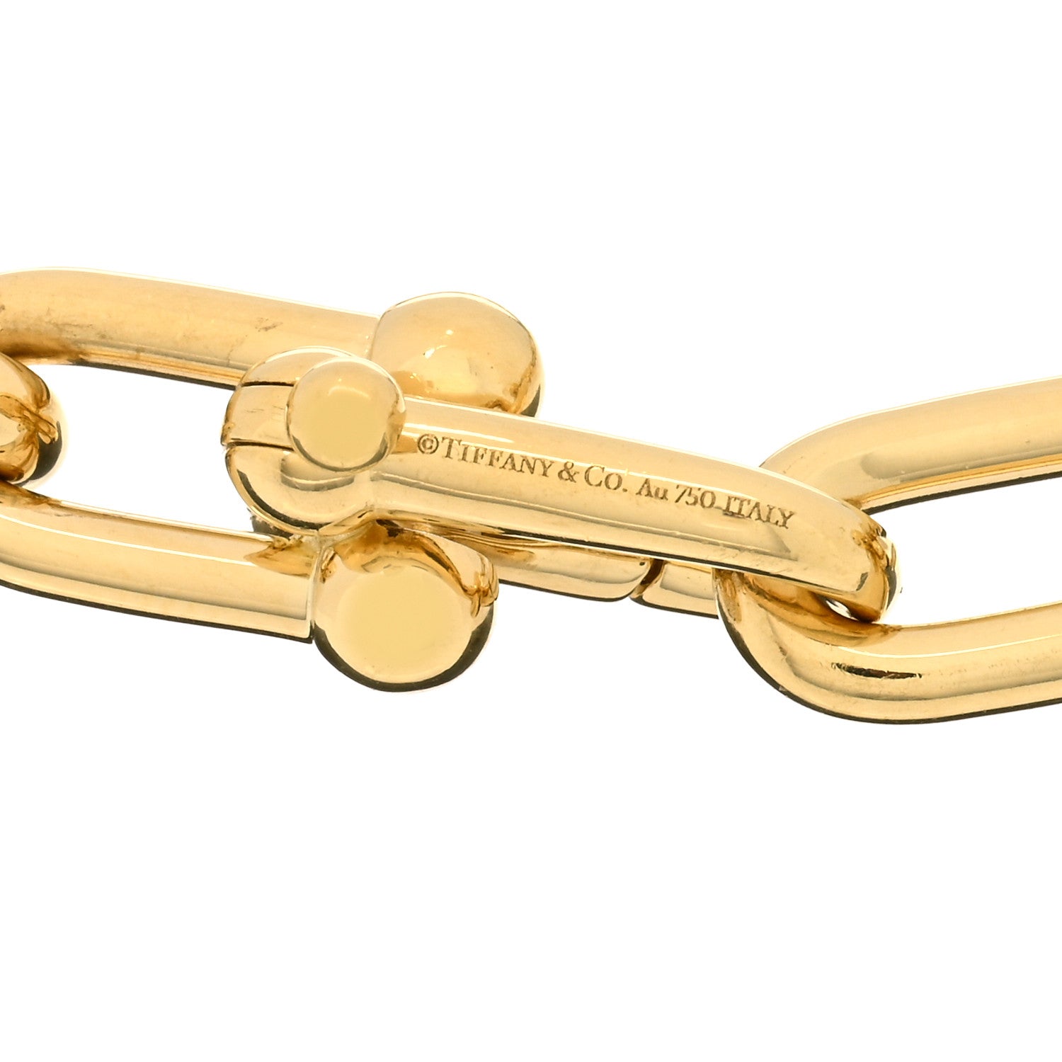 Tiffany 18K Yellow Gold Extra Large HardWear Link Bracelet 1190869
