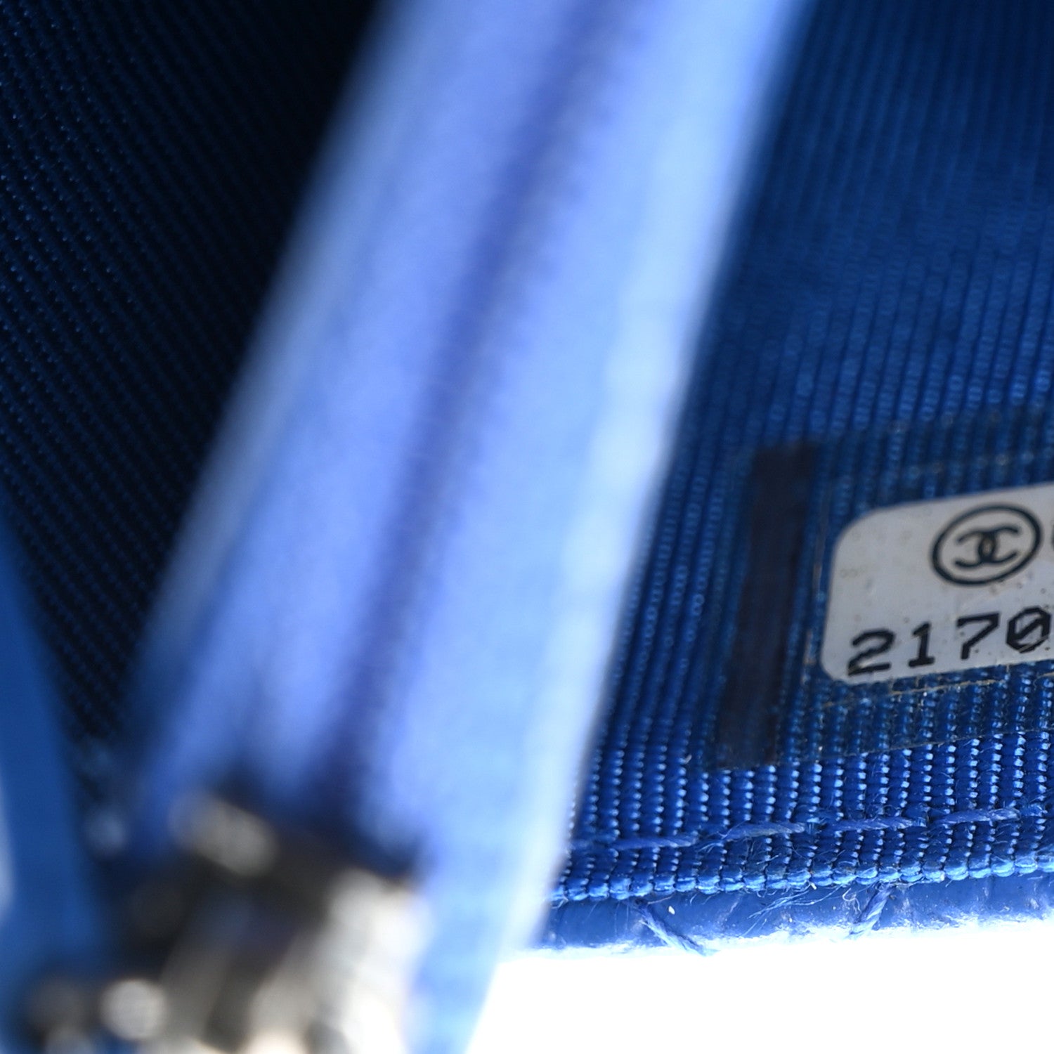 Chanel Caviar Quilted Wallet On Chain WOC Blue 8 of 12