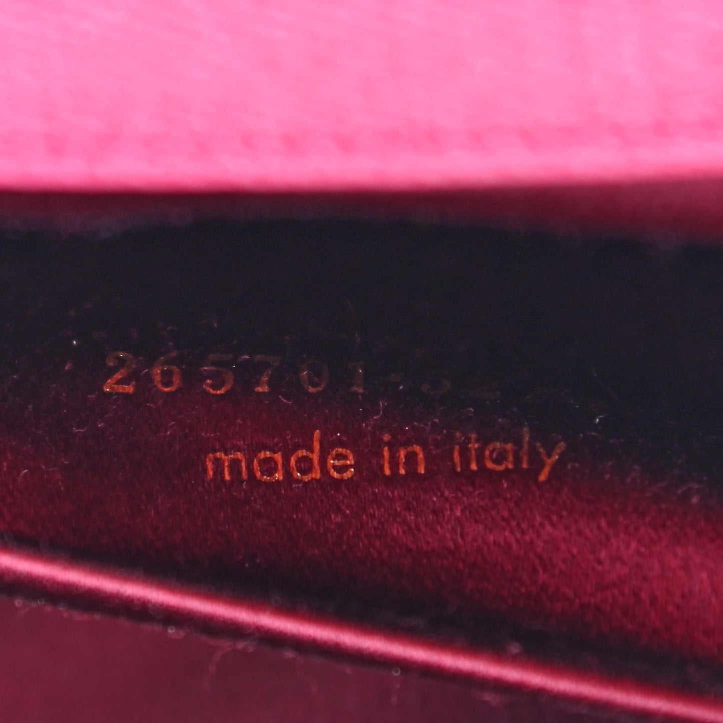 Calfskin Classic Y Ligne Clutch Fuchsia