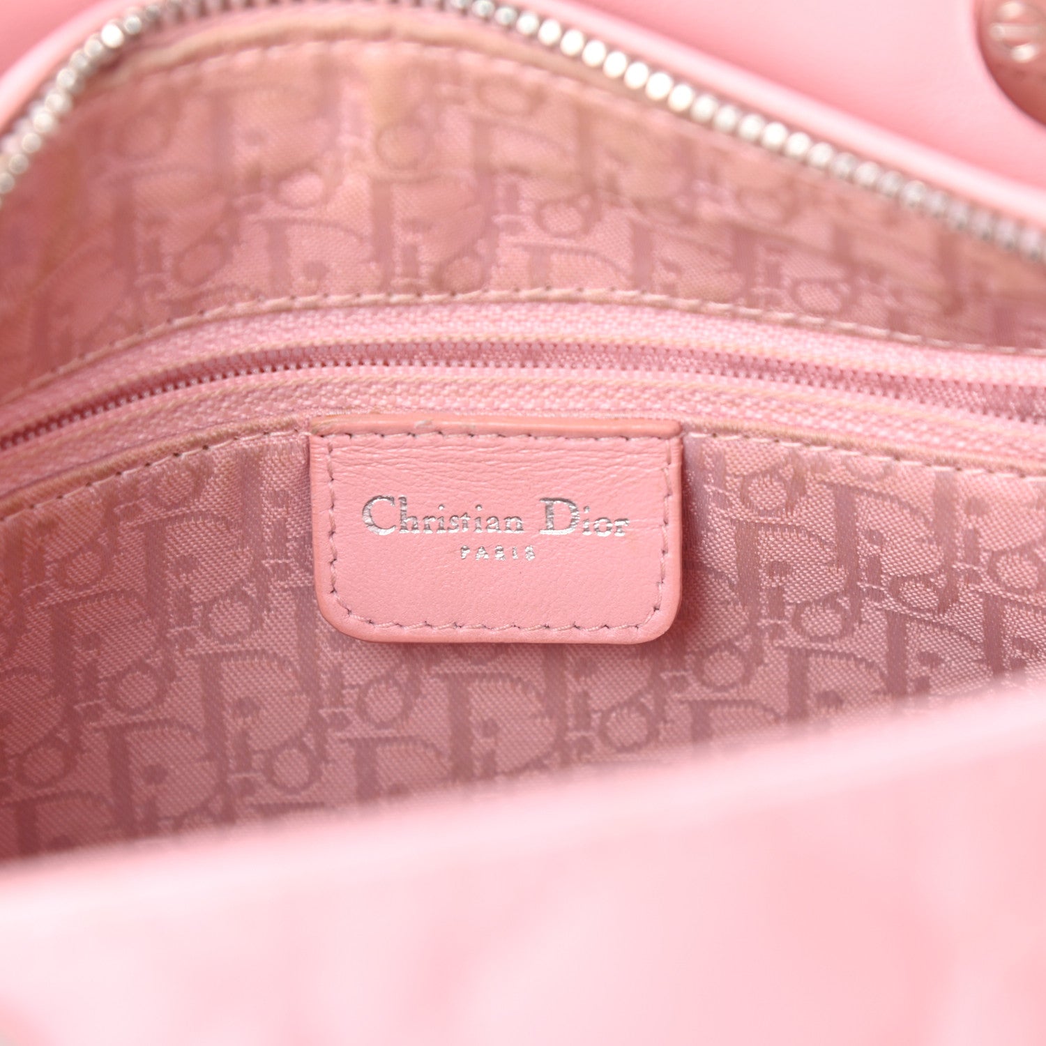 Christian Dior Lambskin Cannage Medium Lady Dior Light Pink 6 of 9