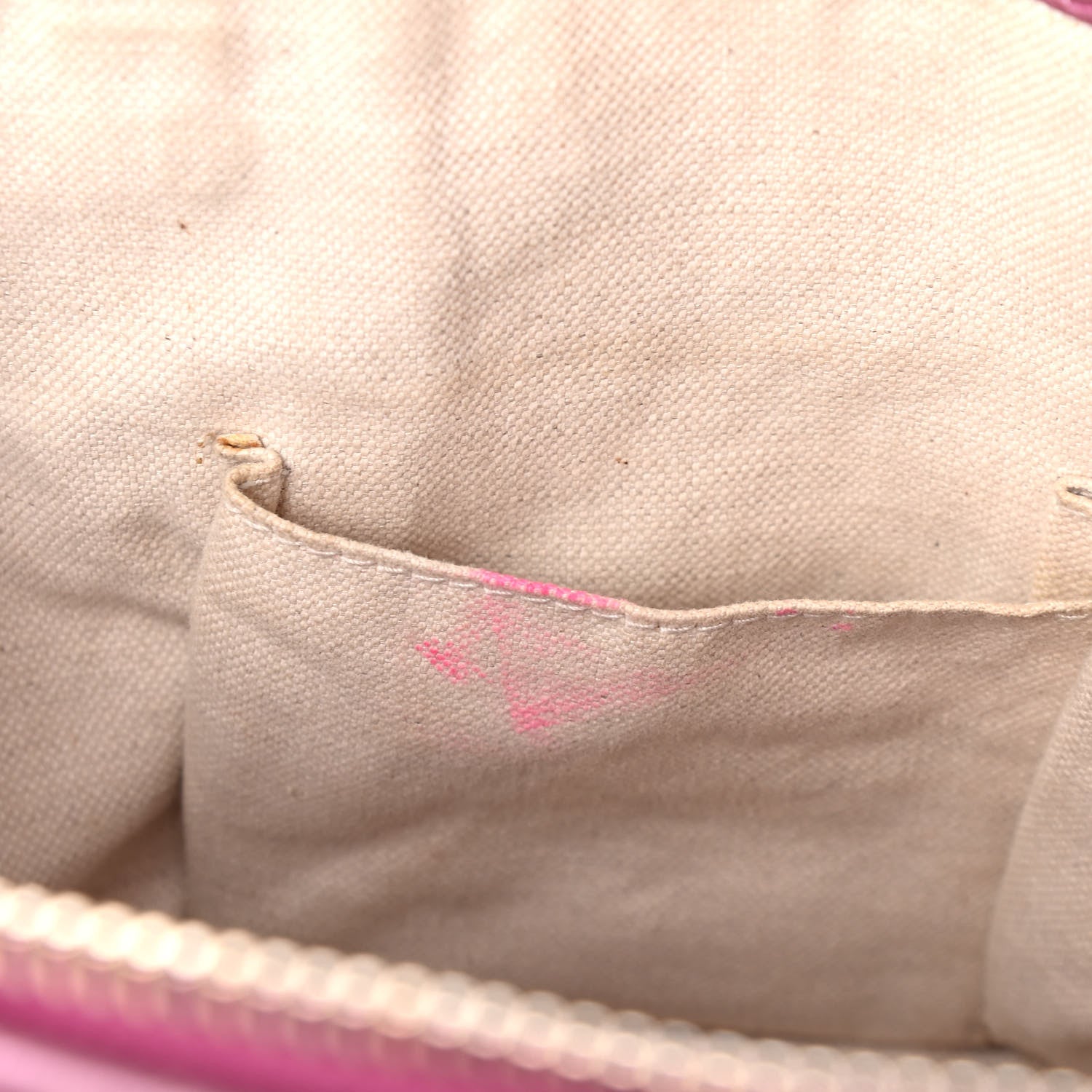 Gucci Metallic Soft Guccissima Heart Bit Charm Top Handle Tote Fresia Rose 5 of 6