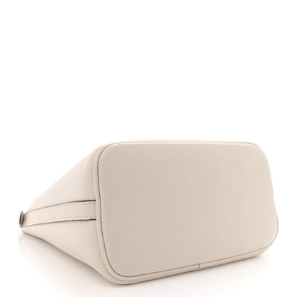 Louis Vuitton Grained Calfskin Lock and Walk Bucket Quartz 4 of 9