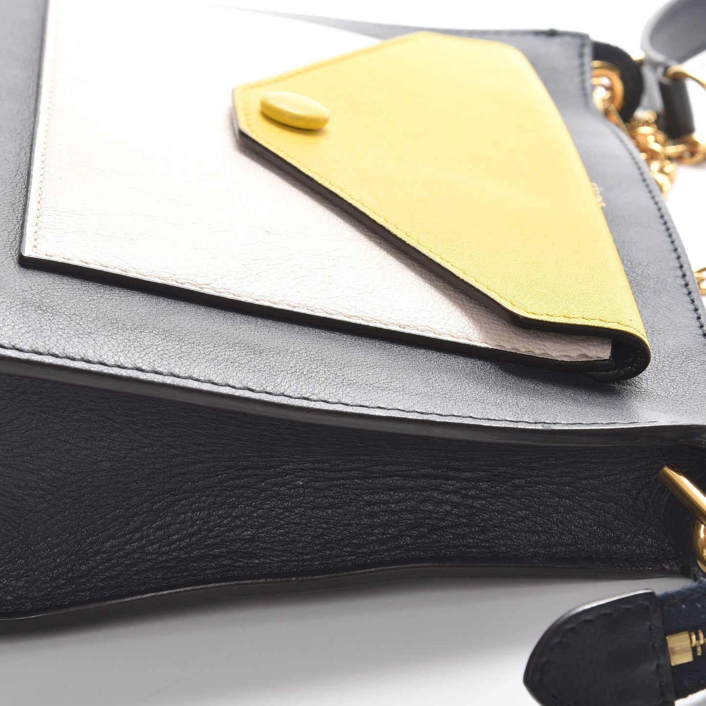 Smooth Calfskin Pocket Handbag Sunflower