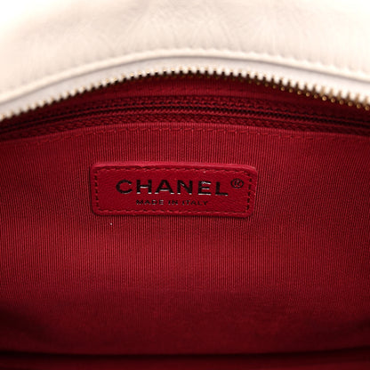 Chanel Aged Calfskin Quilted Medium Gabrielle Hobo Black White 6 of 10