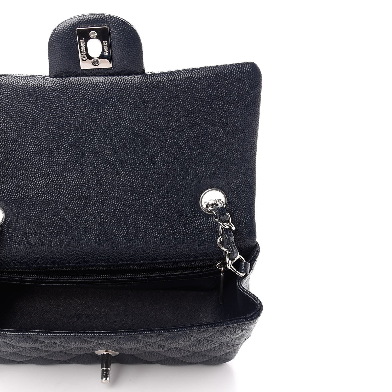 Chanel Caviar Quilted Mini Rectangular Flap Navy 5 of 10