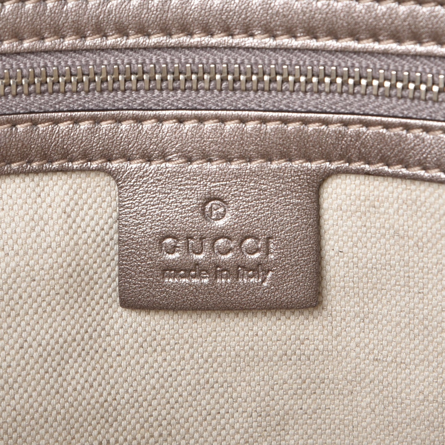 Metallic Guccissima Large GG Twins Tote Mauve
