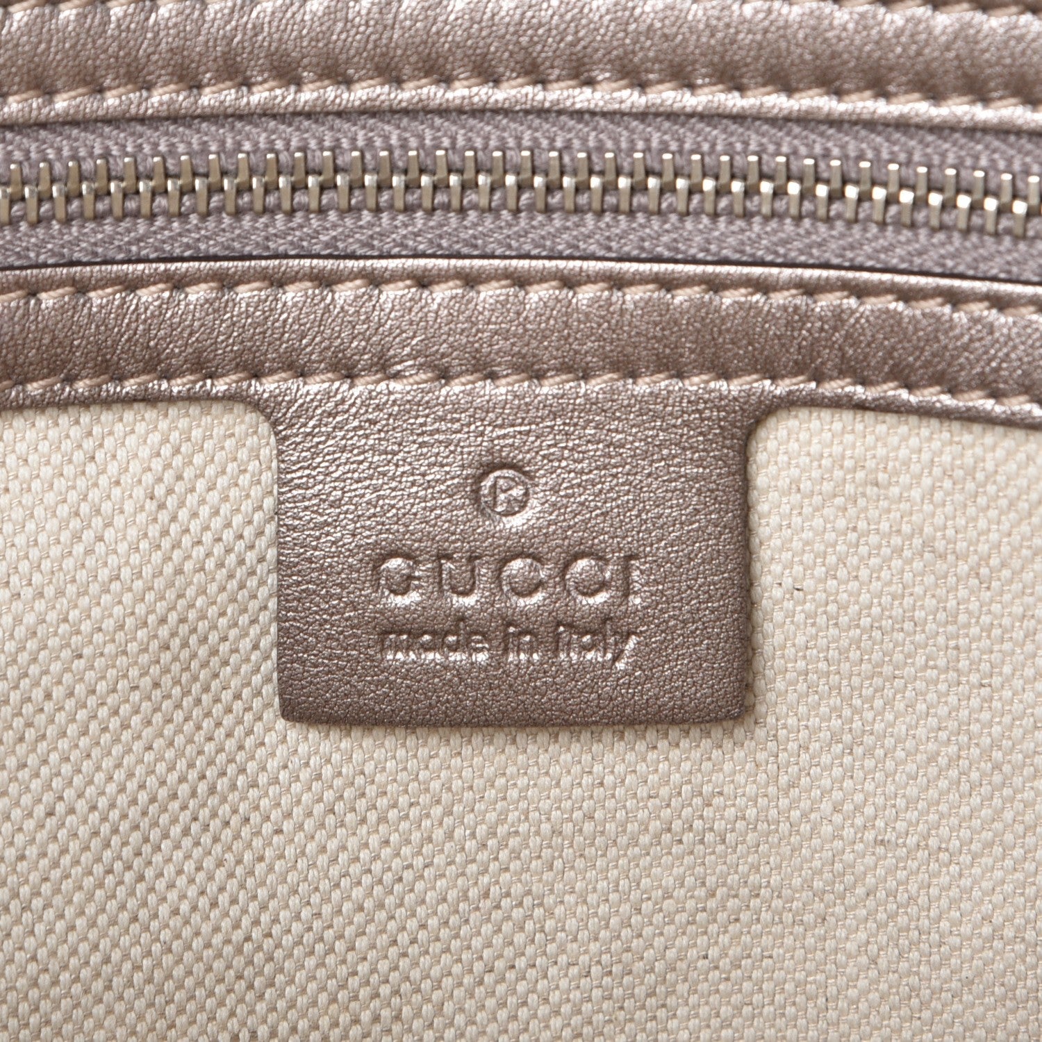 Gucci Metallic Guccissima Large GG Twins Tote Mauve 6 of 9