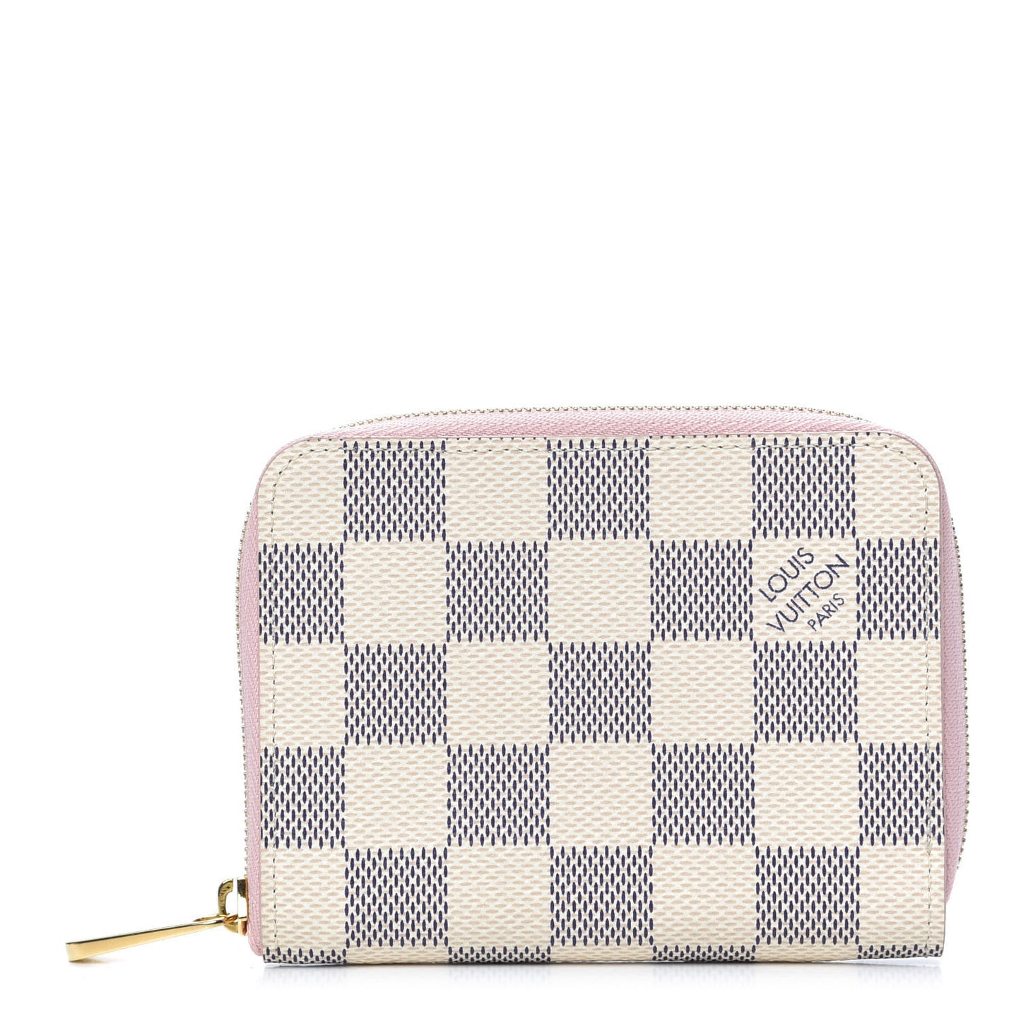 Damier Azur Zippy Coin Purse Rose Ballerine