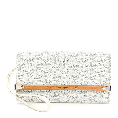 Goyard Goyardine Monte Carlo Bois Clutch White 1 of 8