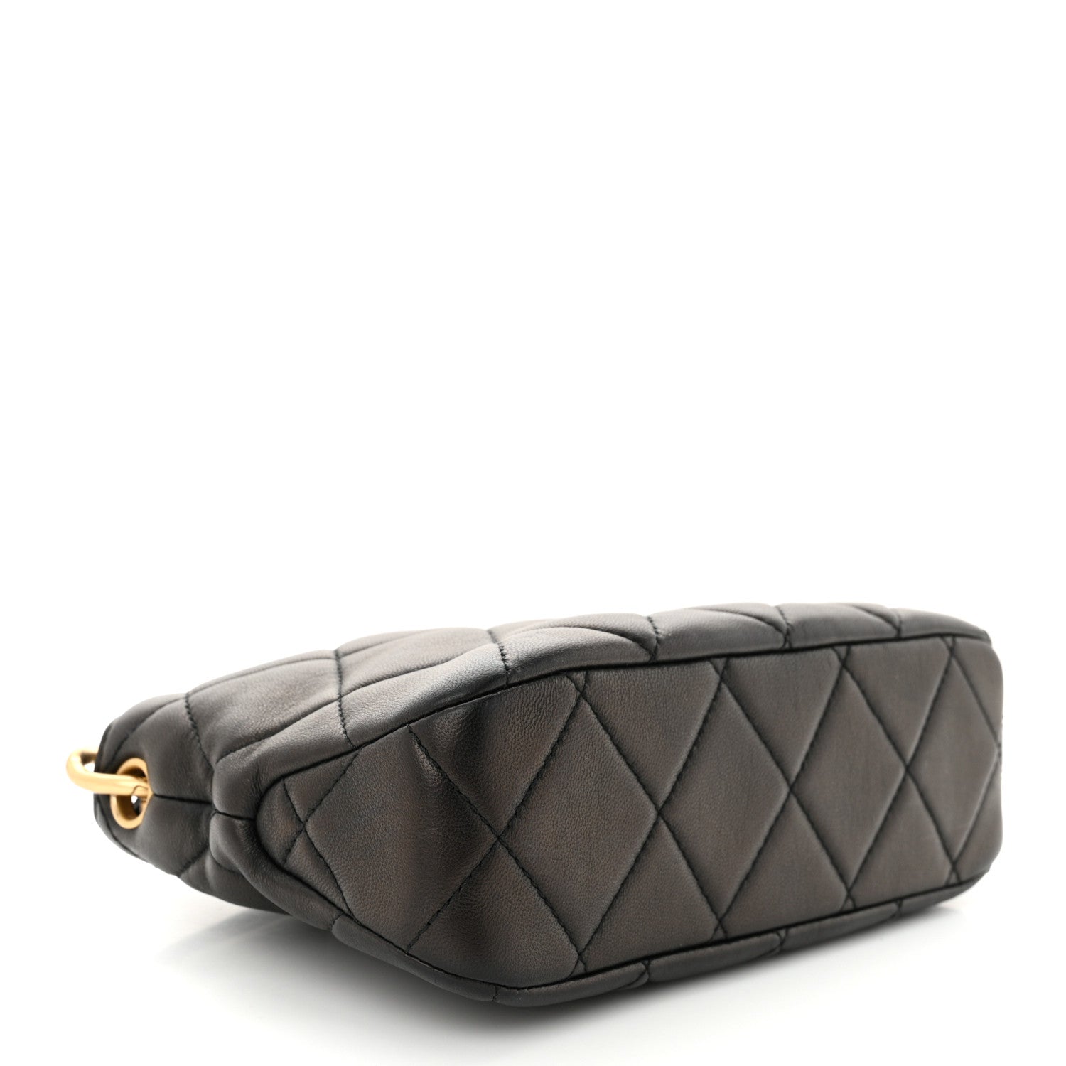 Chanel Lambskin Quilted Small CC Chain Hobo Black 4 of 10