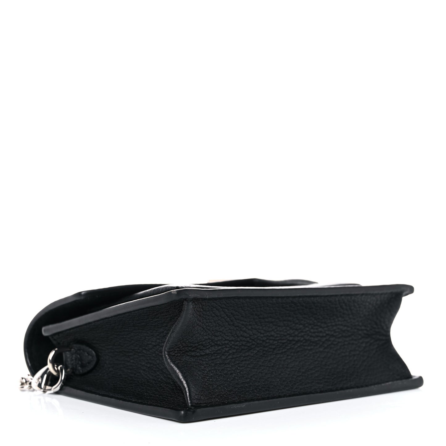 Soft Calfskin Mini My Lockme Chain Pochette Black