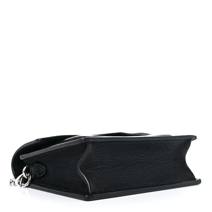 Louis Vuitton Soft Calfskin Mini My Lockme Chain Pochette Black 4 of 11