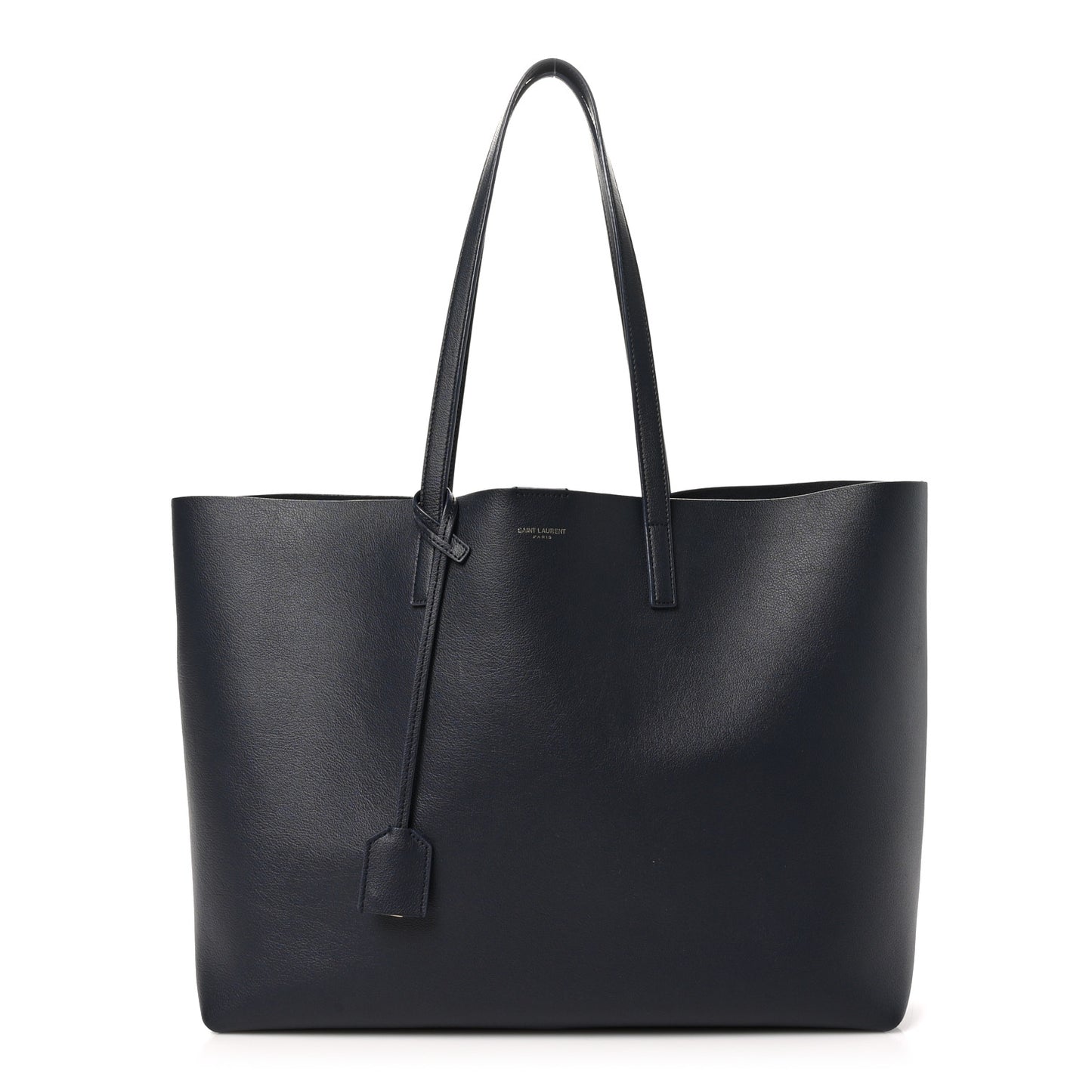 Calfskin Large Shopping Tote Deep Marine