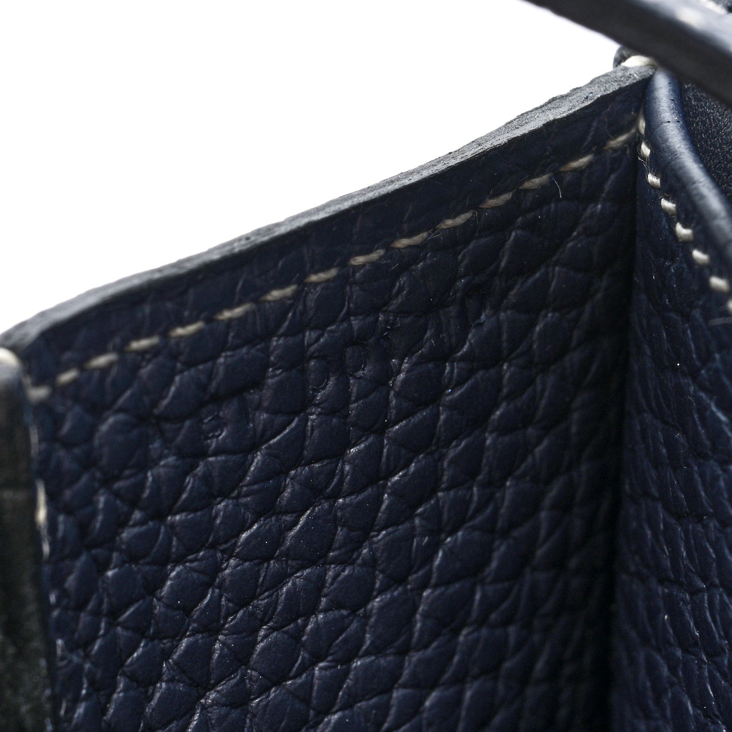 Hermes Taurillon Clemence Halzan 31 GM Bleu Saphir 7 of 10