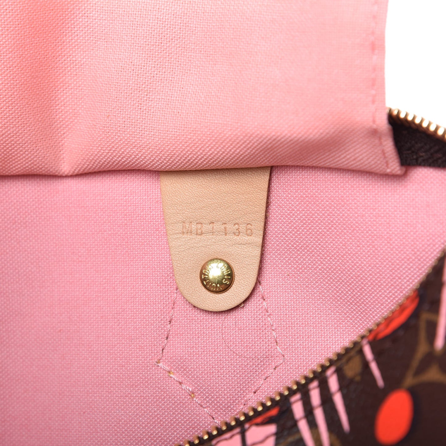 Monogram Jungle Dots Speedy 30 Sugar Pink Poppy