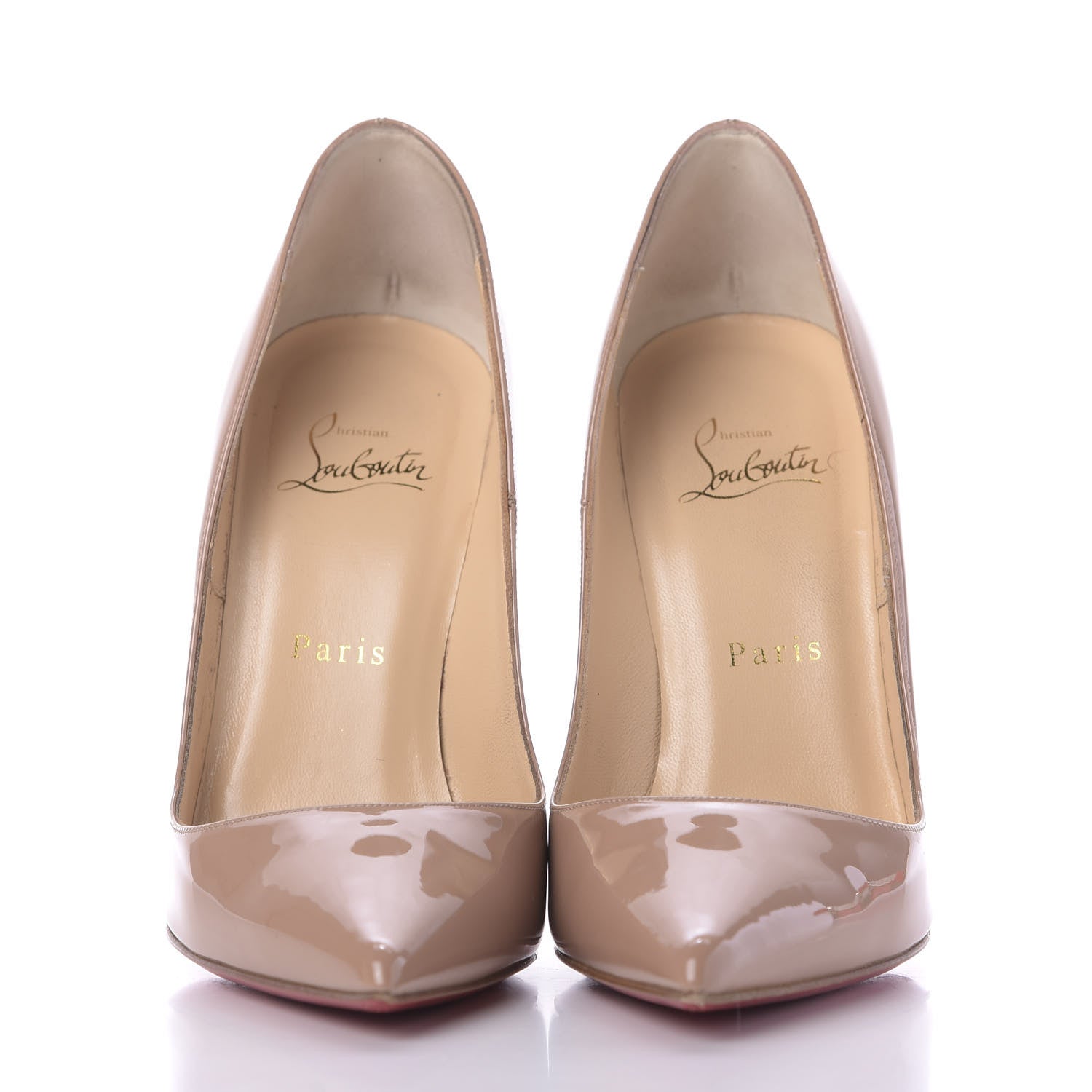 Christian Louboutin Patent So Kate 120 Pumps 38 Nude 3 of 11