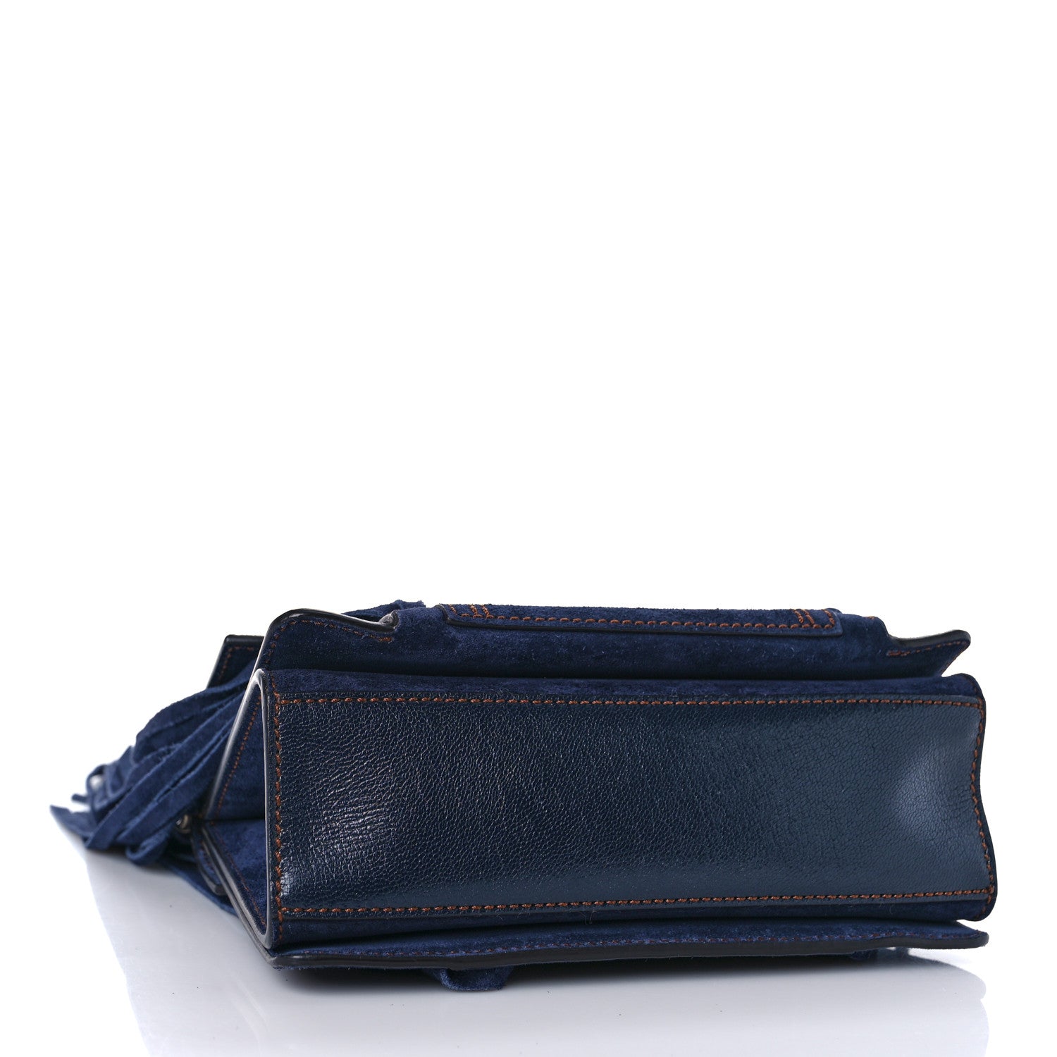 Givenchy Suede Fringe Small GV3 Shoulder Bag Blue 4 of 11
