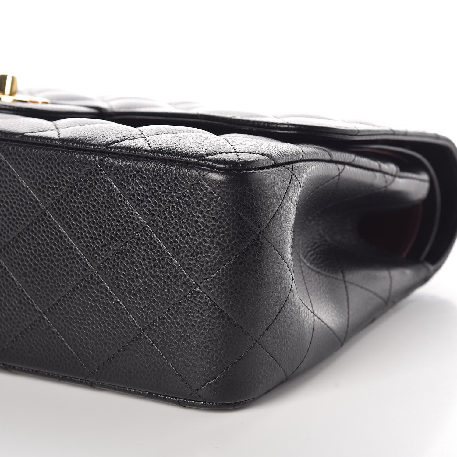 Chanel Caviar Quilted Jumbo Double Flap Black 6 of 10