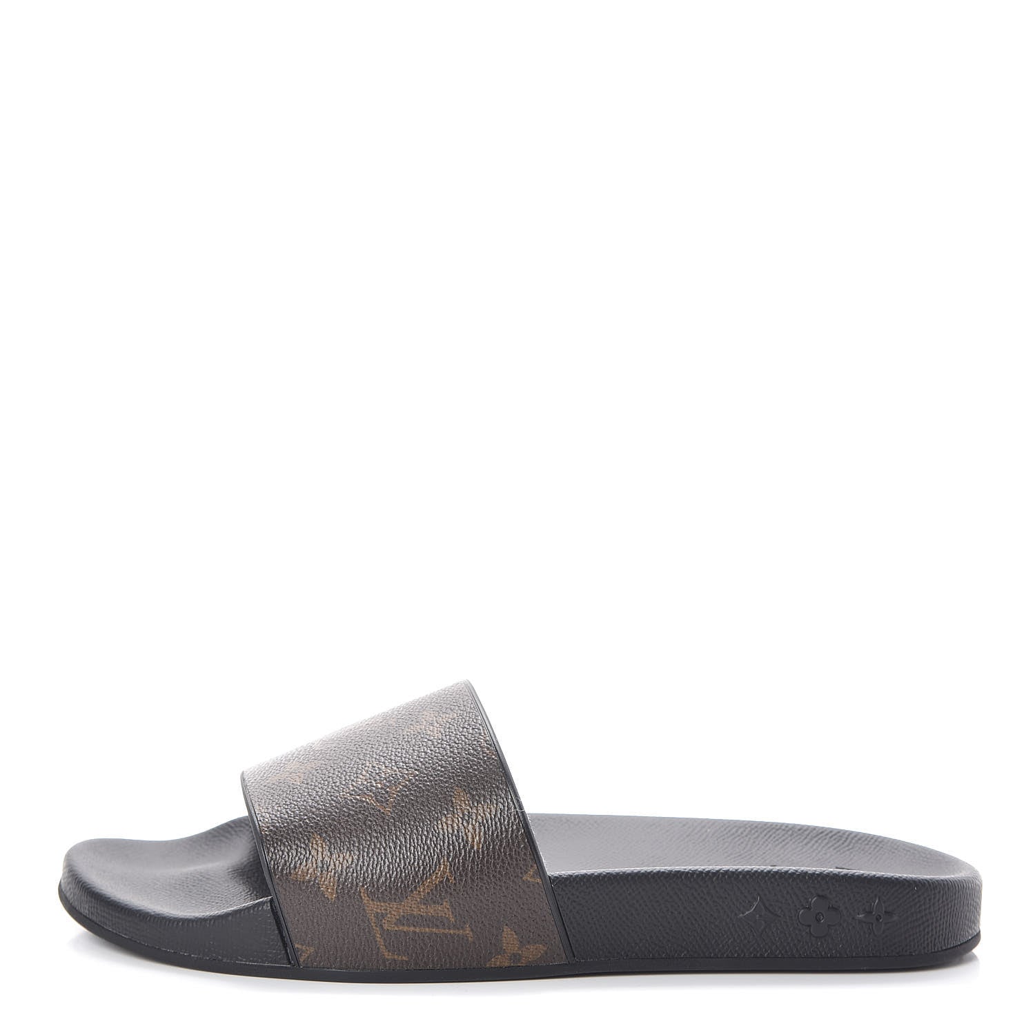 Louis Vuitton Rubber Monogram Mens Waterfront Mules 5 Macassar 1 of 8