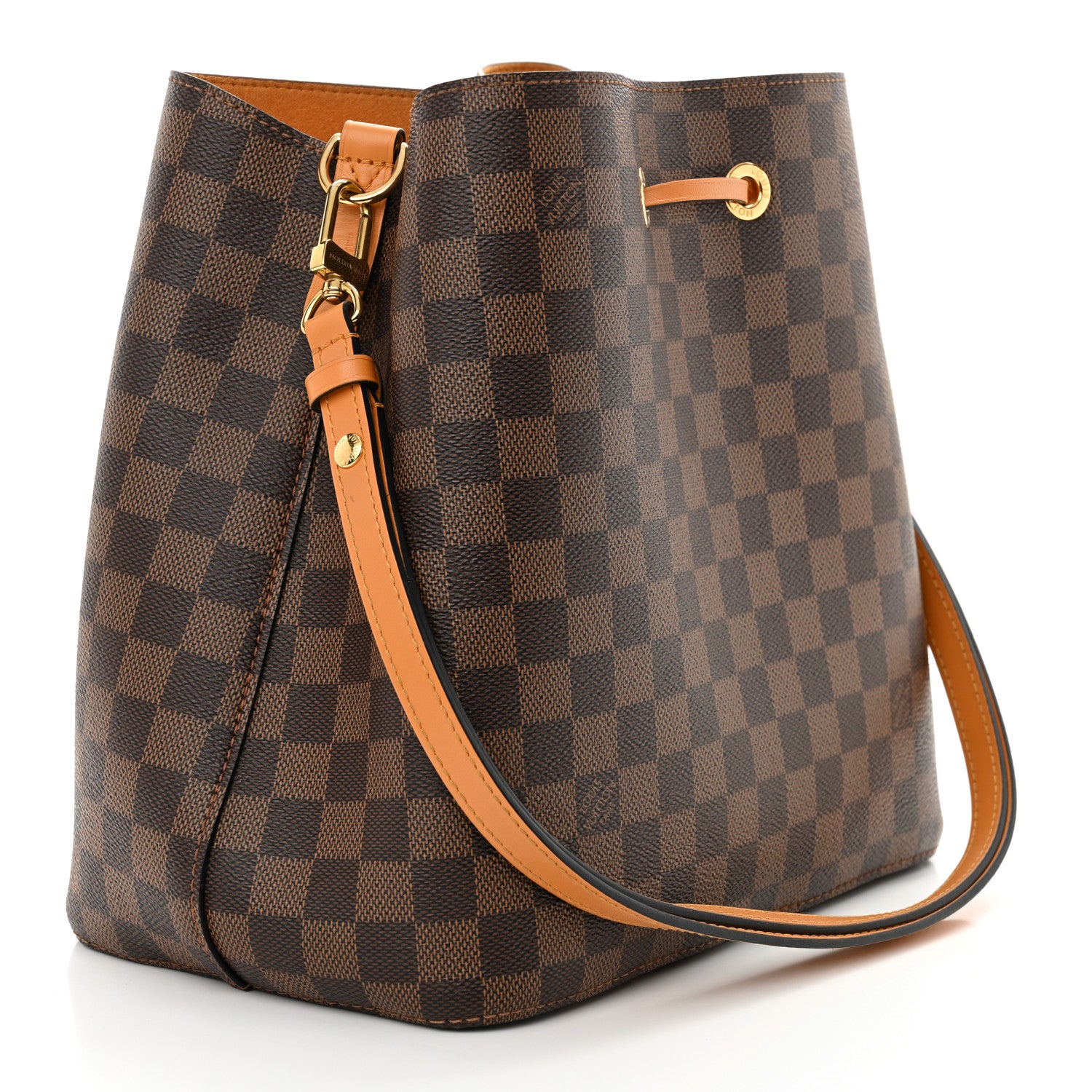 Louis Vuitton Damier Ebene Neonoe MM Safran 3 of 11
